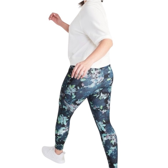 NEW, Old Navy, High-Waisted PowerSoft Rib Pocket Leggings, 3X, Navy, Colors - Picture 2 of 10